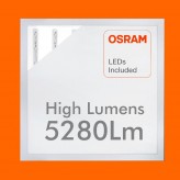 PACK 10 Dalles LED 60x60 48W - OSRAM CHIP DURIS E 2835