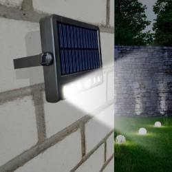 Foco Solar LED orientável - 5W-  Sensor de movimento -  4000K