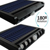 Foco Solar LED orientável - 5W-  Sensor de movimento -  4000K
