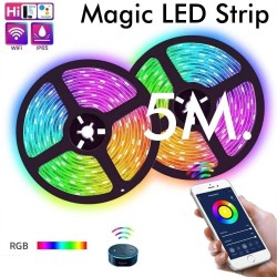 Pack Tira LED 32W 24V SMART WiFi RGB - Regulable - SMD5050 - MÁGICA