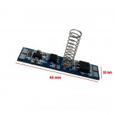 Mini interruptor + Dimmer - para tiras LED en perfil 12/24V.