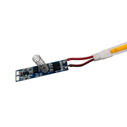 Miniinterruptor + Dimmer - para tiras de LED perfiladas - 12/24V.