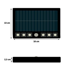 Foco Solar orientable LED - 5W  -Sensor de movimiento - 4000K