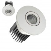 15W LED Downlight - Adjustable - WHITE - CRI+92 - UGR13