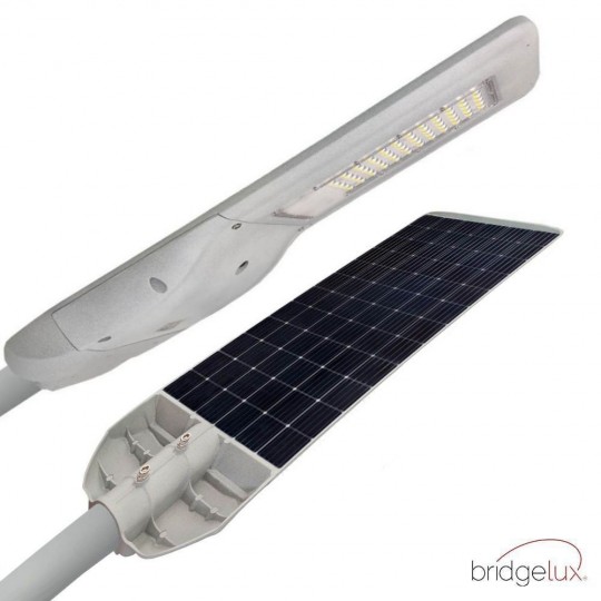 Réverbère Solar LED 120W PROFESSIONNEL - ULTRA SLIM - Capteur de Mouvement  150lm/W