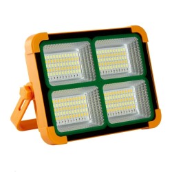 Portable Solar LED Floodlight - 200W Chip - Power Bank + Rechargeable USB