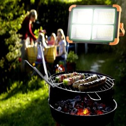 Portable Solar LED Floodlight - 200W Chip - Power Bank + Rechargeable USB