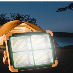 Portable Solar LED Floodlight - 200W Chip - Power Bank + Rechargeable USB