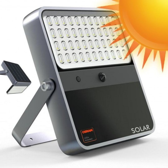 Foco Projector Exterior SOLAR LED 100W - ALL IN ONE- 5000K