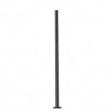 Columna Circular - Solar LED - GARDEN - 3 Metros-  Solar LED - GARDEN  - Acero - Negro