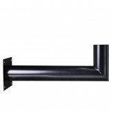 Support pour Lampadaire Solaire - pour Mur - Acier - Noir - 50 cm