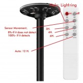 Solar LED Street Light - GARDEN - ABS - 4000K + Remote Control