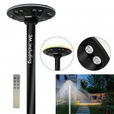 Solar LED Street Light  with Lamppost  - GARDEN - ABS - 4000K + Remote Control
