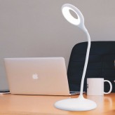 Lampe de bureau LED - 9W - ALESUND - Flexible Blanc - CCT - Batterie Lithium - Dimmable