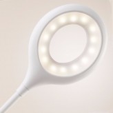 Lampe de bureau LED - 9W - ALESUND - Flexible Blanc - CCT - Batterie Lithium - Dimmable