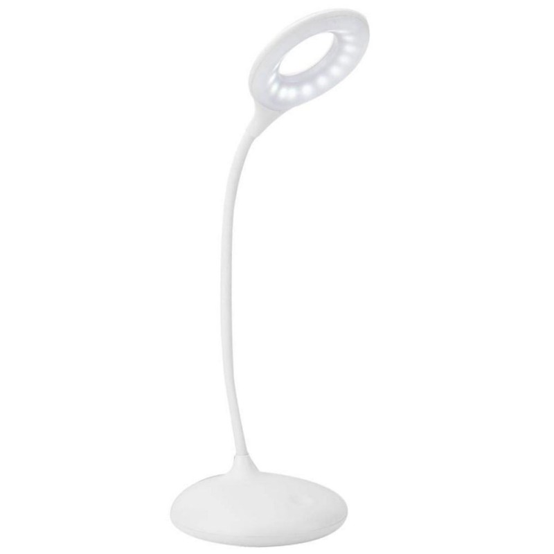 Lâmpada de mesa LED - 9W - ALESUND - Flexo Branco - CCT - Bateria de Lítio - Dimmable