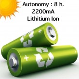 LED-Schreibtischlampe - 9W - ALESUND - Weißer Flexo - CCT Lithium-Batterie - Dimmbar