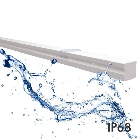 Lineare LED  - IP68 - Deckenaufbauleuchte - NEW YORK WEISS  - 12V.