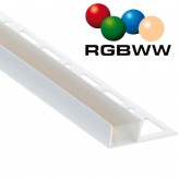 Lineare LED-Leuchte - IP68 - Einbaufähig  - RGB+WW - ALASKA ELOXIERT SILBER - 24V