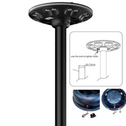 Solar LED Street Light  with Lamppost  - GARDEN - ABS - 4000K + Remote Control