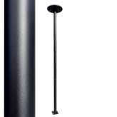 Circular Street Pole  - Solar LED - GARDEN - 3 Meters - Solar LED - GARDEN - Steel - Black