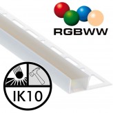 Regleta  IP68 Luminaria LED Lineal - Empotrable  -RGB+WW - ALASKA ANONIZADO PLATA - 24V.