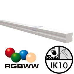 Régua IP68 Linear LED  RGB+WW  - NEW YORK ANONIZADO PRATA - 24V.