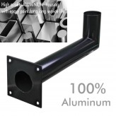 Solarlampenhalterung - für  Wand - Stahl - Schwarz - 50 cm