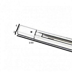 Comprar Calha 1 metro Reforçado por refletores de LED