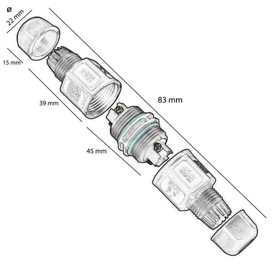 Kabel-Steckverbinder- I - IP67