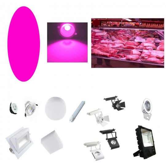 Filtro Rosa para Luminária LED