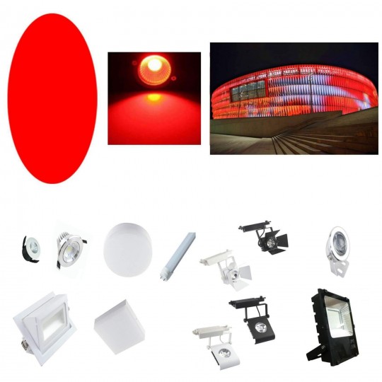 Filtro Vermelho para Luminária LED