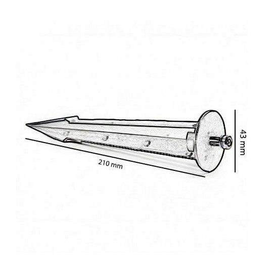 Poteau jardin pour projecteur LED