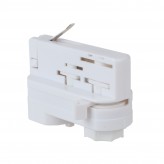 Conector Adaptador de carril TRIFÁSICO Blanco 