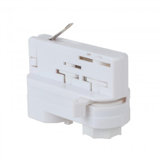 3-PHASE  Connector for rail White