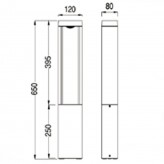 Balise LED 10W CREE  rectangulaire Extérieur