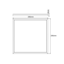 Panel LED 30x30 cm 18W 120º Frame White PN18W