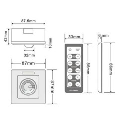 comprar Recesso Dimmer para LED Faixa de IP20