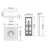 200W Triac LED Dimmer with + IR Remote Control