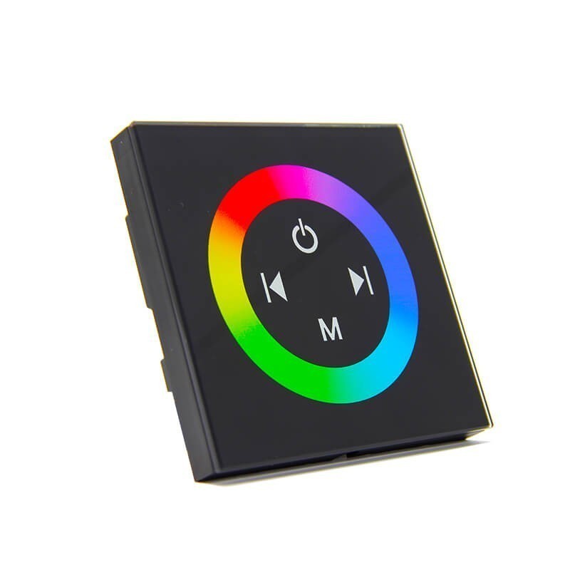 Compre Controlador Embutido Tátil para Fitas de LEDs RGB 12-24 V. DC