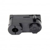 Conector adaptador de carril TRIFASICO Negro