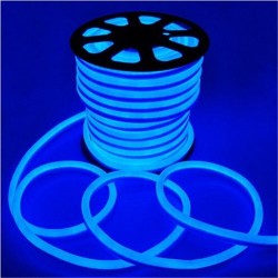 Neón LED 8W Flexible 12V Bobina  25m 8mm  Azul