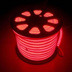 Neón LED 8W Flexible 12V Bobina  25m 8mm  Rojo