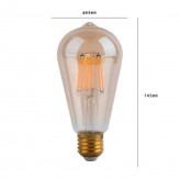 4W Vintage LED Bulb E27 Gold