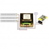 Controlador Embutido Tátil Monocromático para Fitas de LEDs 12-24 V. DC