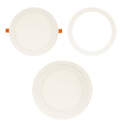 Capa de aro branco suplementar para Downlight