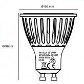 Dichroitische SMD LED GU10 9W 12º Keramik 5 Jahre Garantie