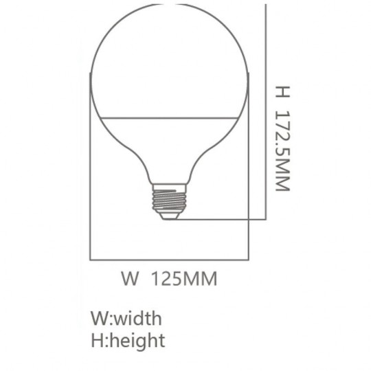 Ampoule LED 18W - 300º  - E27 G95