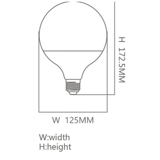 LED Lampe Globe E27 18W G95 300º