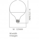 Lâmpada LED 18W E27 G95